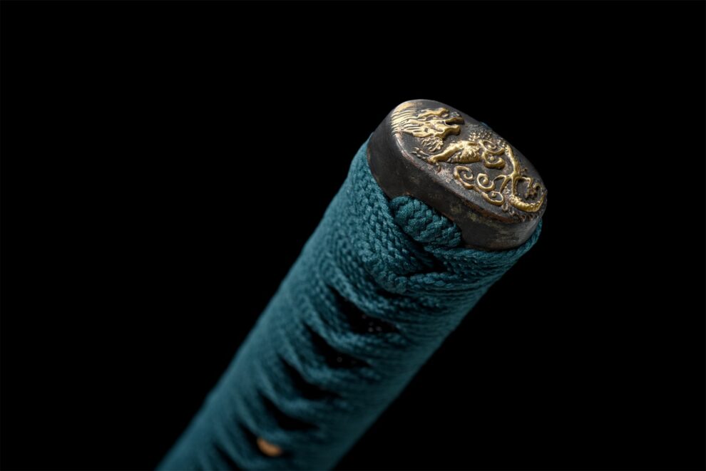 Katana Frühling (Damaszener-Stahl Röstgold) | Katana Schwert