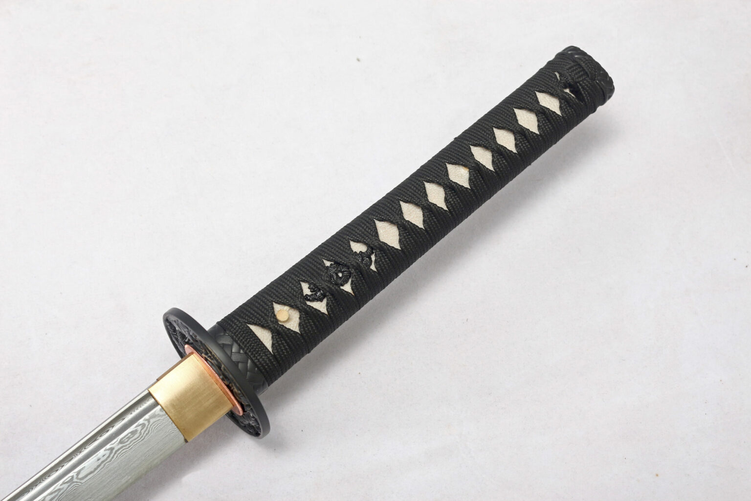 Katana Kisarazu (Damaszener-Stahl & Echte Rochenhaut) | Katana Schwert